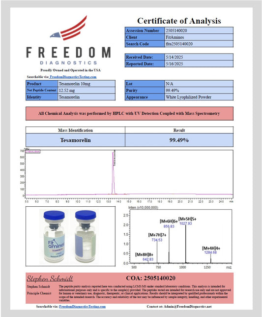 TESAMORELIN - 10mg