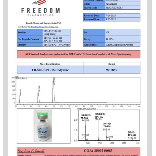 BPC-157 (10mg) + TB500 (10mg)