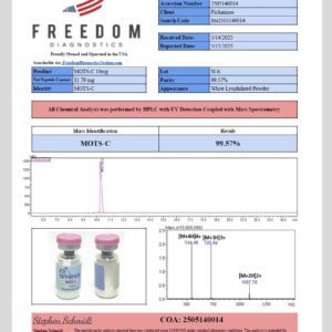MOTS-C – 10mg Research Peptide (Lyophilized)